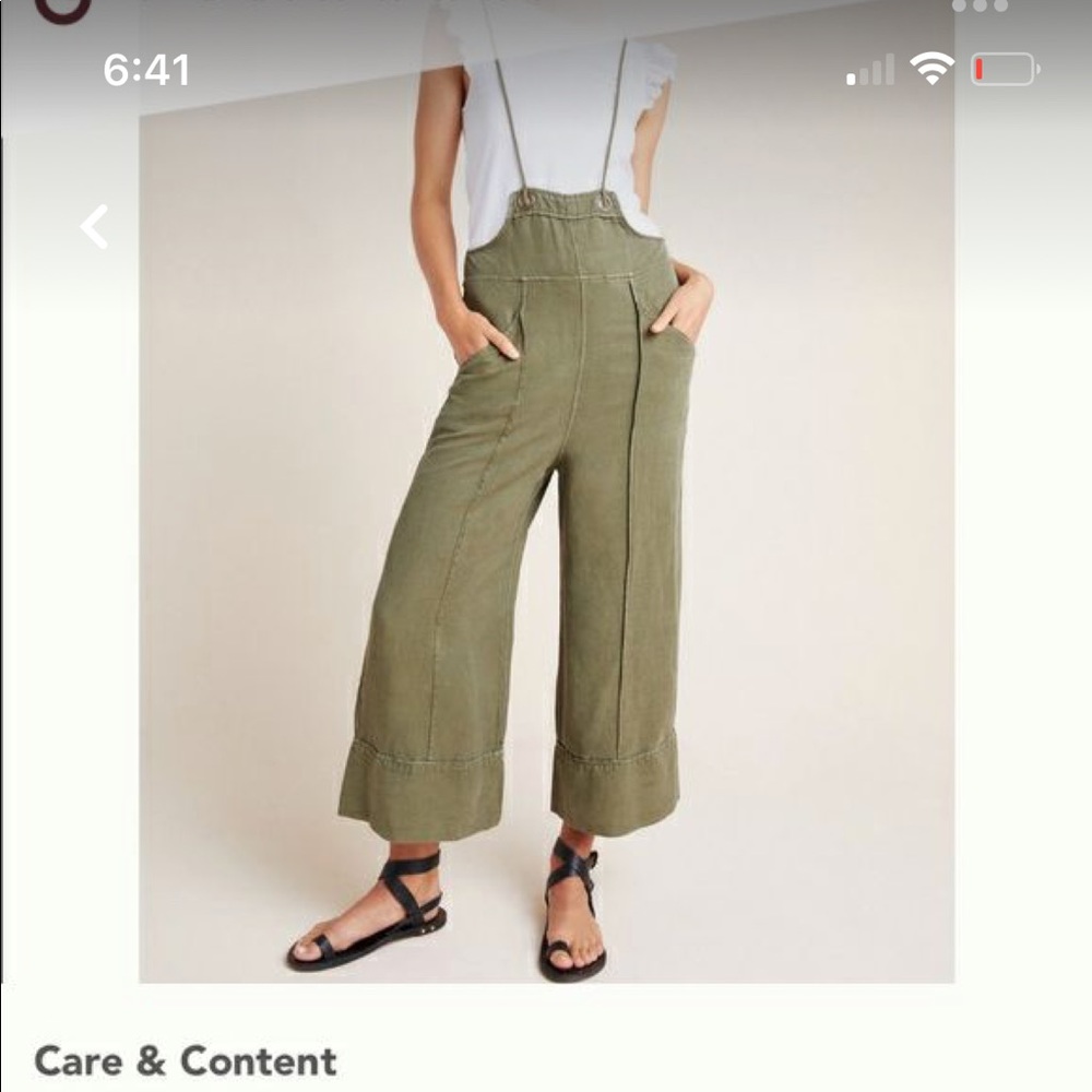 Anthropologie asha bib overalls  - chambray